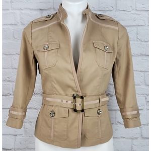 White House Black Market (WHBM) Cropped Utility Jacket ~ Size 2